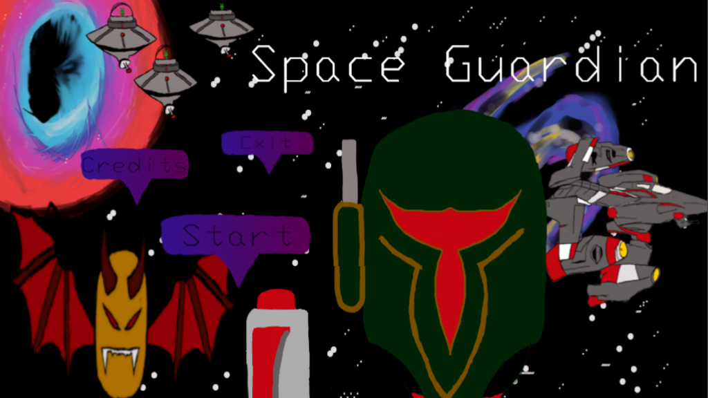 Space Guardian Title Screen